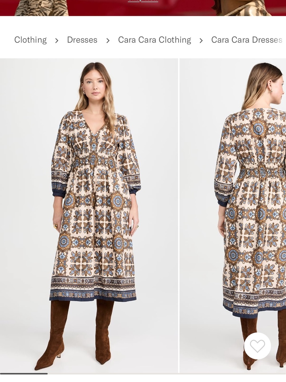 NWOT Cara Cara Ginger Dress Sz Small